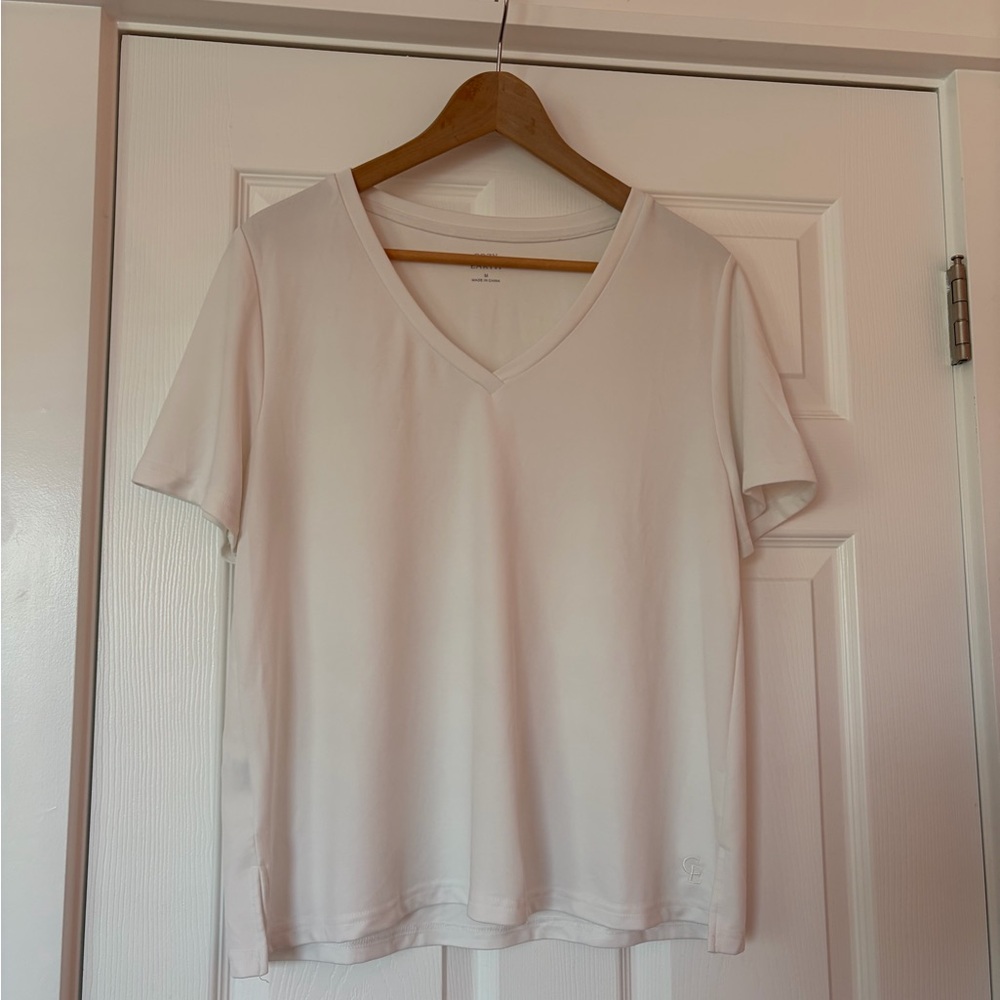 Women’s V-Neck Short Sleeve Tee Modal- White